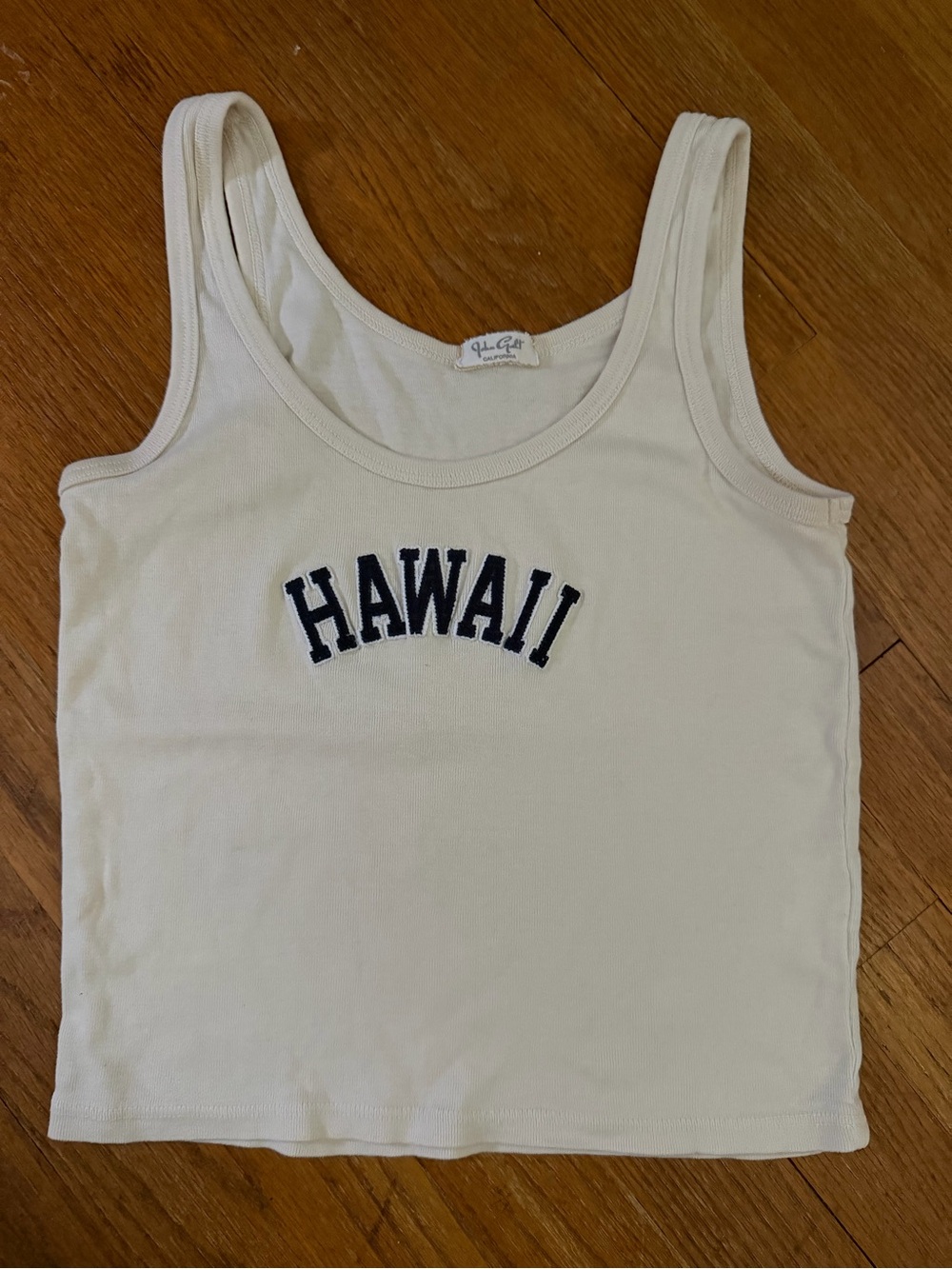 White Hawaii Tank Top - JOHN GALT